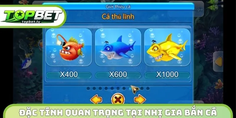 Đặc tính quan trọng tại Nhị gia bắn cá Topbet